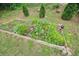 Landscaped flower garden with assorted colorful flowers in a wood-lined garden bed at 3689 Spring Hill Se Rd, Smyrna, GA 30080