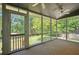 Enjoy backyard views from the comfort of the screened-in porch at 3783 Ardsley Ct, Marietta, GA 30062