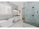 Luxurious bathroom with soaking tub and separate glass shower at 7275 Cordery Rd, Cumming, GA 30040