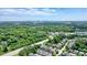 An aerial view showcases a neighborhood with green trees and a distant skyline at 2093 Callaway Nw Ct, Atlanta, GA 30318