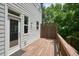 Exterior deck with a door is perfect for outdoor relaxation, offering great views and privacy at 2093 Callaway Nw Ct, Atlanta, GA 30318