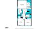 Second floor plan with bedroom, walk in closet and bathroom layouts with measurements at 2093 Callaway Nw Ct, Atlanta, GA 30318