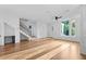 Hardwood floors with a modern staircase and lots of natural light at 90 Cleveland Unit A Se St, Atlanta, GA 30316