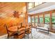 Inviting breakfast nook features wood-paneled walls, large windows, and ample natural light at 140 N Star Sw Trl, Atlanta, GA 30331