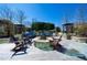Outdoor patio with fire pit and lounge seating; perfect for gathering with friends and Gathering at 3300 Windy Ridge Se Pkwy # 1401, Atlanta, GA 30339