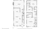 Detailed floor plan showcasing the layout of the house, including the dimensions of each room and closet at 632 Warren Ave, Scottdale, GA 30079