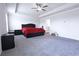 Spacious main bedroom with trey ceilings, offering a tranquil retreat with ample space and a serene ambiance at 125 Leveret Rd, Locust Grove, GA 30248