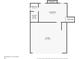 First floor layout showing the garage, living room, bathroom, and laundry room at 2991 Windfield Cir, Tucker, GA 30084