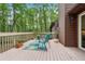 Inviting back deck offers serene views of the surrounding lush greenery and wooded landscape at 3679 Regent Nw Dr, Kennesaw, GA 30144