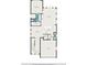 Detailed floor plan showcasing the layout of the home's first floor, including living spaces and garage at 704 Fairlane Dr, Marietta, GA 30064