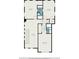 Detailed floor plan highlighting the layout of the home's second floor, including bedrooms and office at 704 Fairlane Dr, Marietta, GA 30064