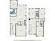 Detailed floor plans showcasing both the first and second floors of the home at 704 Fairlane Dr, Marietta, GA 30064
