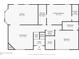 First floor plan with kitchen, primary bedroom, living room, foyer, laundry room, and two bathrooms at 2636 Suzanne Ln, Acworth, GA 30102