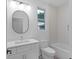 Stylish bathroom featuring modern vanity, illuminated mirror and bathtub at 90 Cleveland Unit B Se St, Atlanta, GA 30316