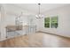 Upstairs dining room with board and batten wall paneling and views from the large windows at 2279 Lakeview Pkwy, Villa Rica, GA 30180