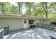 Back deck overlooking a lush yard at 3710 Lavilla Dr, Powder Springs, GA 30127