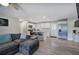 Bright open-concept living room and kitchen at 3710 Lavilla Dr, Powder Springs, GA 30127