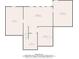 Lower level floor plan featuring the basement, storage area, utility room and hallway layout at 4585 Lakefield Bnd, Berkeley Lake, GA 30096
