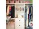 Organized closet with shelves, drawers, and hanging space at 242 Fieldbrook Xing, Canton, GA 30115