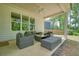 Covered back patio with comfortable seating, perfect for outdoor enjoyment at 242 Fieldbrook Xing, Canton, GA 30115
