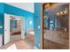 Luxurious bathroom with soaking tub, tiled shower, and double doors leading to the ensuite at 2853 N Thompson Ne Rd, Brookhaven, GA 30319