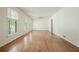 Bright living room with hardwood floors, neutral walls, and a ceiling fan at 2350 Maxine Se Dr, Marietta, GA 30067