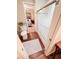 Bathroom features modern shower, wood-look flooring, and a bedroom view at 3701 Shallowford Rd, Marietta, GA 30062