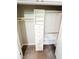 This closet has plenty of room to hang clothes and drawers for storing clothes and accessories at 3701 Shallowford Rd, Marietta, GA 30062