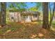 View of the back of the house, featuring a fenced yard with mature trees and landscaping at 5379 Winslow Xing, Lithonia, GA 30038