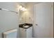 Bathroom featuring toilet and marble top sink at 5379 Winslow Xing, Lithonia, GA 30038