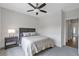 Bedroom with fan, lamp, and window at 963 Forrest St, Roswell, GA 30075