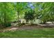 Lush backyard with manicured lawn, mature trees, and partial view of the house at 4050 Arrow Head Trl, Cumming, GA 30041