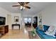Cozy living room leading to a dining area, featuring hardwood floors, and ample natural light at 3081 Anthony Dr, Decatur, GA 30033