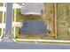 Top-down aerial view of a well-maintained home, showcasing its roof and surrounding landscape at 463 Marston Pass, Acworth, GA 30102