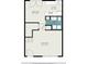Floorplan featuring kitchen, bath, dining and living areas at 6900 Roswell Rd # F6, Atlanta, GA 30328