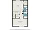 Upstairs floorplan including bedrooms and baths with walk in closets at 6900 Roswell Rd # F6, Atlanta, GA 30328