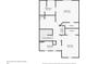 Second floor layout featuring bedrooms, bathrooms, laundry room and closets, offering a functional living space at 138 Fox Creek Dr, Woodstock, GA 30188