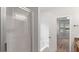 This bathroom features a glass shower and a soaking tub at 481 Jefferson Chase Se Cir, Atlanta, GA 30354