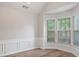 Bright dining room with a bay window and decorative molding at 481 Jefferson Chase Se Cir, Atlanta, GA 30354