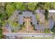 Overhead view of the property showcasing its layout and meticulously maintained landscaping at 115 Peachtree Memorial Nw Dr # C1, Atlanta, GA 30309