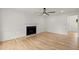 Living room with hardwood floors and fireplace at 3070 Branford Ct, Marietta, GA 30062