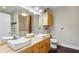 Modern bathroom featuring dual vessel sinks, stylish vanity, and ample counter space at 350 Peters Sw St # 6, Atlanta, GA 30313