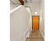 Hallway and entrance to a room with a wood door at 350 Peters Sw St # 6, Atlanta, GA 30313