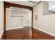 Open-concept living room featuring hardwood floors, exposed wooden beams and plenty of natural light at 350 Peters Sw St # 6, Atlanta, GA 30313