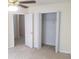 The bedroom has a ceiling fan and a closet at 3416 N Cook Rd, Powder Springs, GA 30127