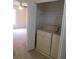 The laundry closet has a washer and dryer at 3416 N Cook Rd, Powder Springs, GA 30127
