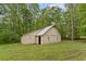 Charming barn on the property, perfect for storage or hobbies, set among mature trees at 109 J O Simmons Path, Douglasville, GA 30134