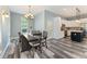 Dining area with natural light and access to the modern, open kitchen at 109 J O Simmons Path, Douglasville, GA 30134