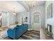 Stylish living room featuring a comfortable seating area and an arched doorway at 109 J O Simmons Path, Douglasville, GA 30134