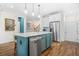 Stylish kitchen featuring a large island with seating and stainless steel appliances at 2292 W Village Junction Se Way, Smyrna, GA 30080